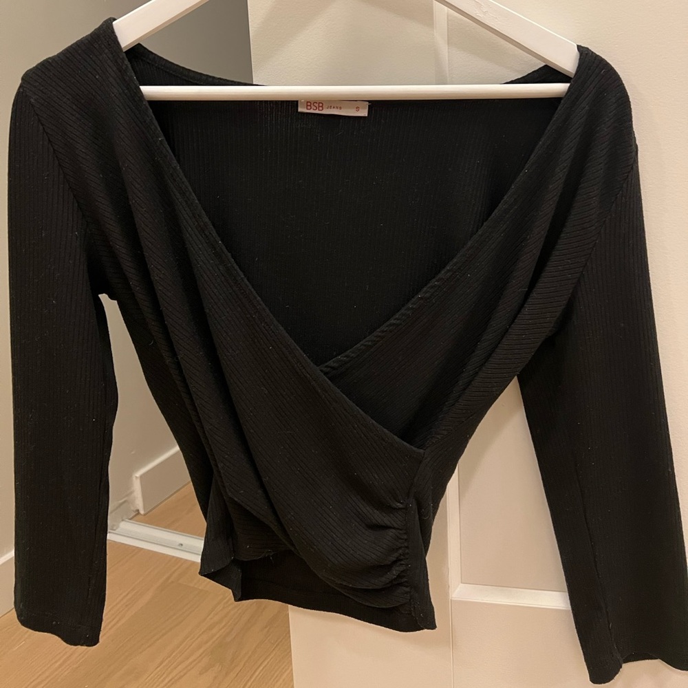 BSB Women's Black Blouse Top